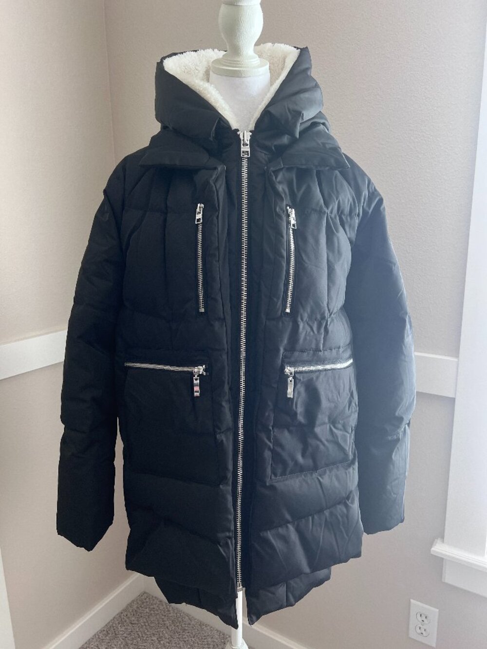NWOT Orolay Thickened Down Jacket Puffer Parka | Black | Size M